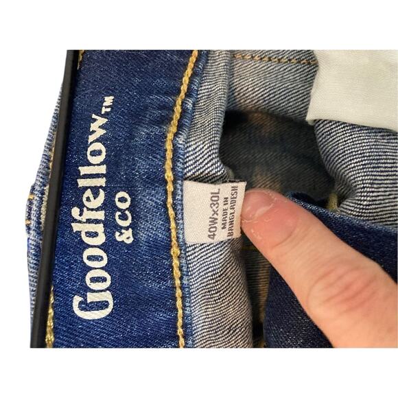 Goodfellow Bootcut Classic Cut  Relaxed Fit Casual Rodeo Straight Men's Jeans 40 - Picture 5 of 5